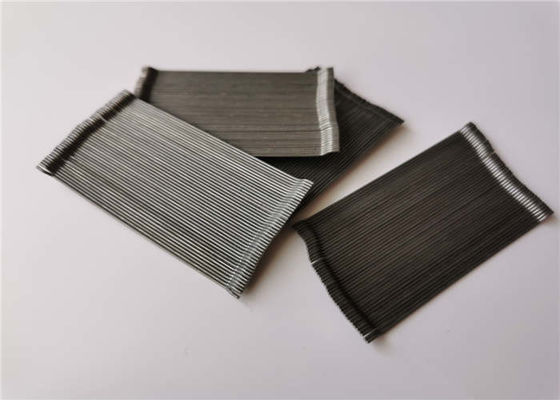 Hooked Glued Carbon Steel Fiber 0.75mm For Construction / Building