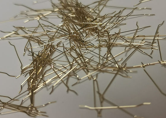 Copper Coated Micro Hooked Metal Fiber Reinforced Concrete 0.2mm Diameter 6mm 13mm 18mm Length For Engineering