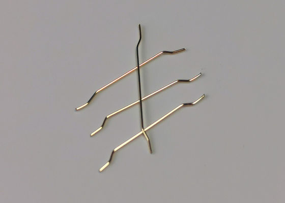 RPC Hooked Ends Copper Coated Micro Steel Fiber Concrete 2800mpa For Concrete
