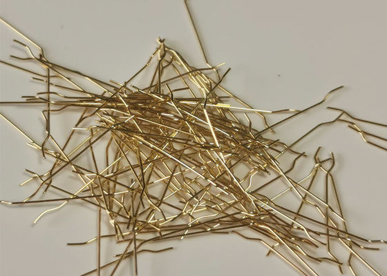 Copper Coated Hooked 0.2mm 0.22mm Micro Steel Fiber For Reactive Powder Concrete