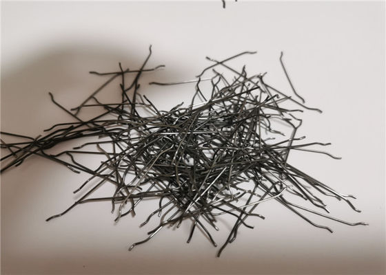 50/50 Carbon Concrete Reinforced Hooked Ends Steel Fiber For Aircraft runway