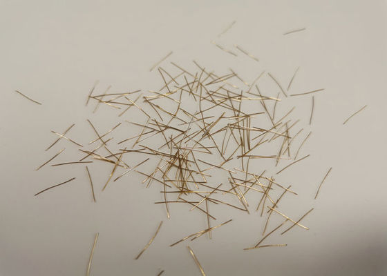Copper Coated Micro Steel Fiber 2500Mpa Tensile Strength For Concrete Slab