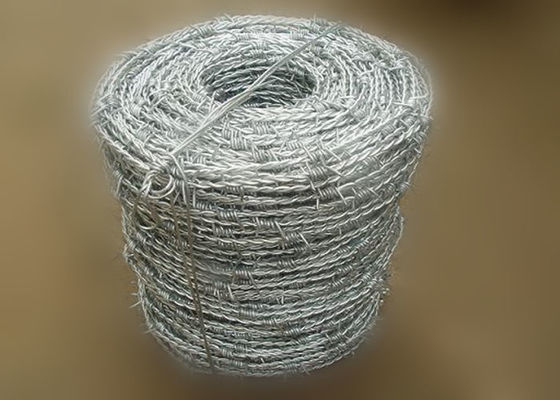 Electric Galvanized Barbed Wire Fence 1.6-3.2mm Diameter Anti Acid / Alkali