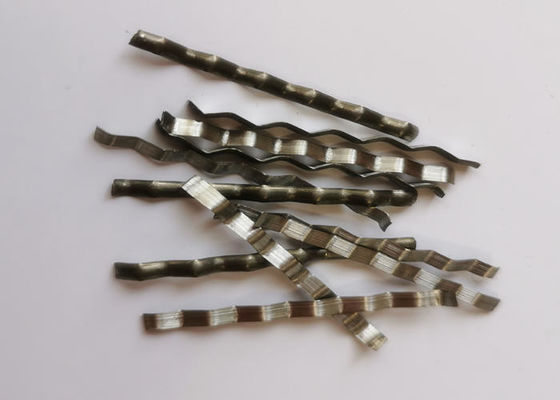 ASTM Wave Type Milling Steel Fiber , 40mm High Tensile Strength Steel Fiber
