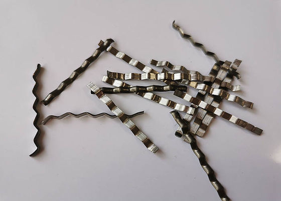Undulated Segment Xorex Steel Fiber Corrugated Type 0.6-1.02mm Diameter