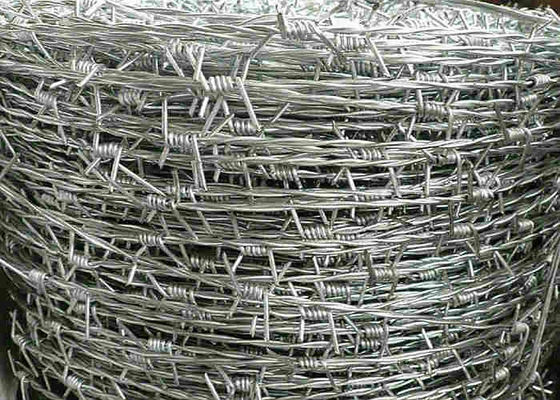 Twist Galvanized Barbed Wire Q195 Zinc Coated 10cm For Residential