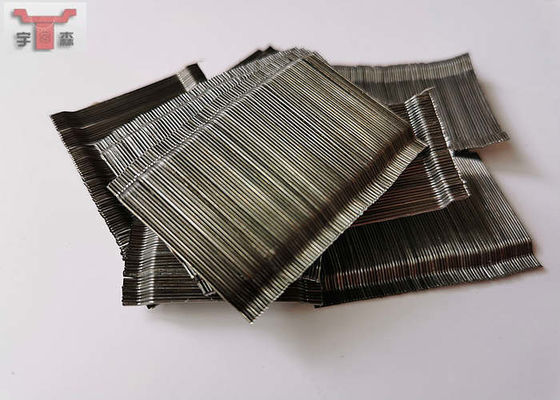 1000Mpa-1500Mpa Tensile Strength Steel Fiber Deformed Shape 1 Year Warranty