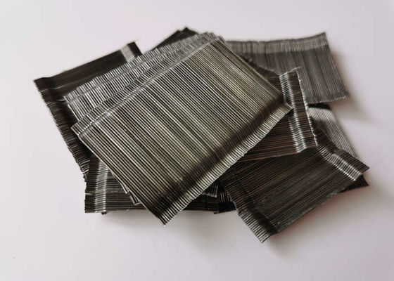 SFRC Glued Steel Fiber Deformed Shape 1250Mpa ASTM A 820 Standard