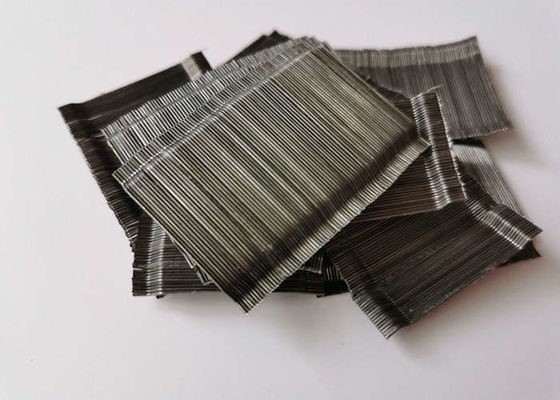 SFRC Glued Steel Fiber Deformed Shape 1250Mpa ASTM A 820 Standard
