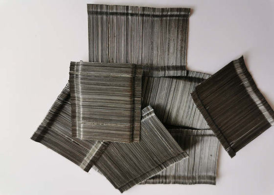Grey Deformed Steel Fiber 1200 Mpa Tensile strength OEM / ODM Accepted