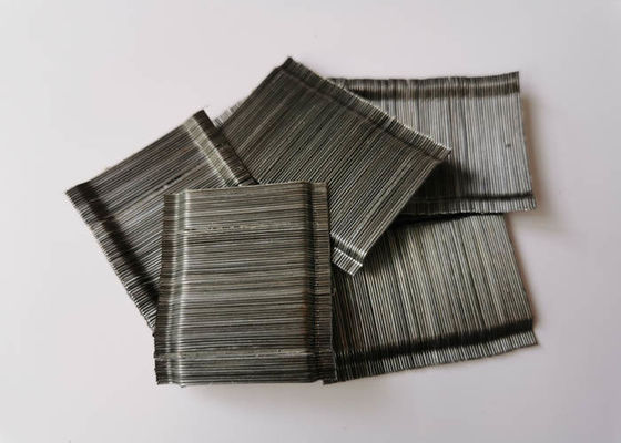 Grey Deformed Steel Fiber 1200 Mpa Tensile strength OEM / ODM Accepted