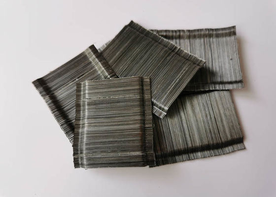 Grey Deformed Steel Fiber 1200 Mpa Tensile strength OEM / ODM Accepted