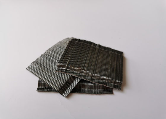 65/35 Hooked End Glued Steel Fiber 1200Mpa Tensile Strength CE Standard