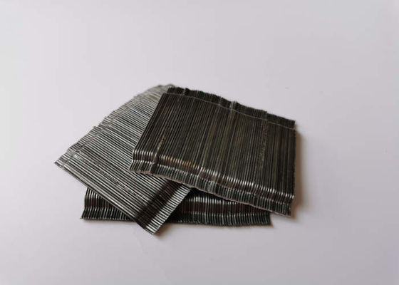 65/35 Hooked End Glued Steel Fiber 1200Mpa Tensile Strength CE Standard