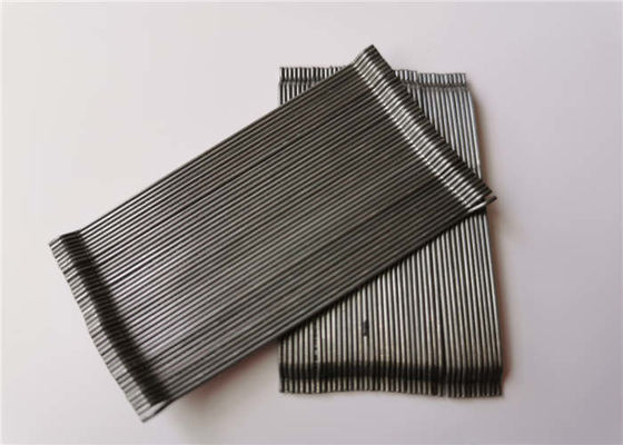 Concrete Glued Steel Fiber Construction Metal Shock Resistance 0.5 - 1.0mm Diameter