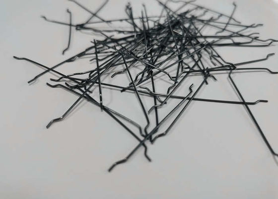 Concrete Hooked Ends Steel Fiber Q195 Material 25kgs/bag Packing