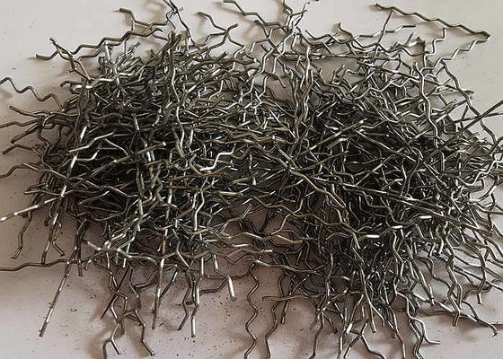 0.5*25mm Stainless Steel Fibers For Concrete / Buildings ISO Certified