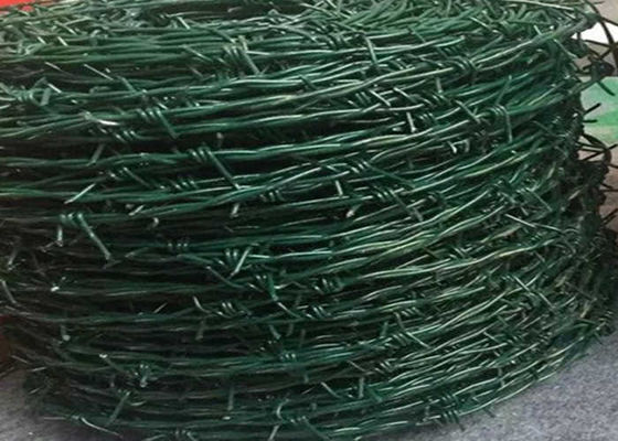 PVC Coated Galvanized Barbed Wire Farm Fence 2.0mm OEM / ODM Accepted