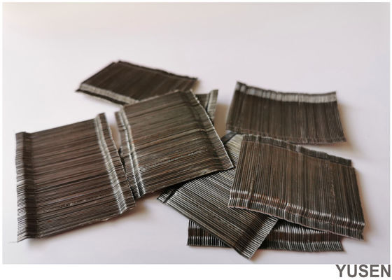 Hooked Glued Astm A 820 Carbon Steel Fiber Building And Construction Material Concrete