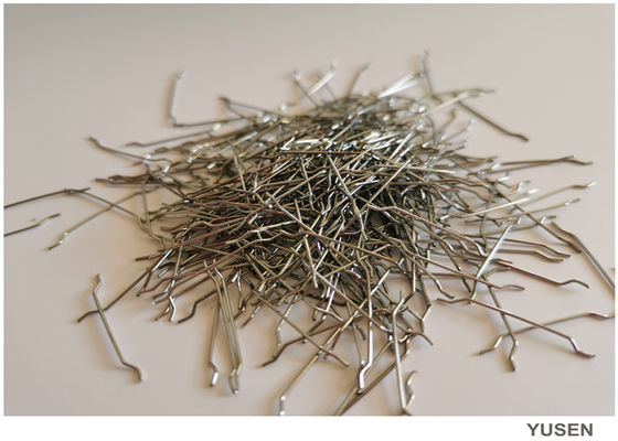 Cold Drawn Loose Hooked Concrete Steel Fiber Tensile Strength 1000mpa For Reinforcing