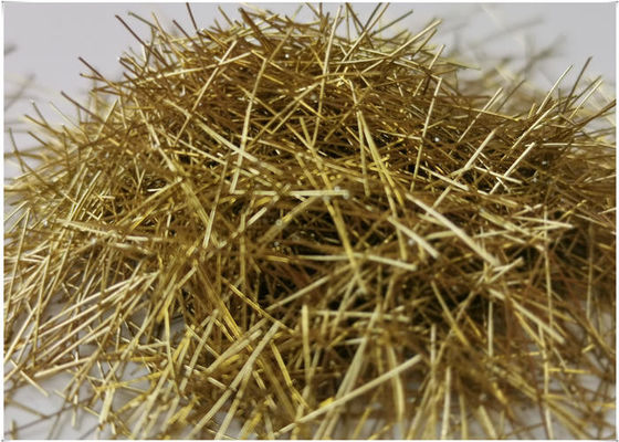 Dimater 0.2mm Ts 2500mpa Micro Steel Fiber Copper Coated In Industrial Flooring