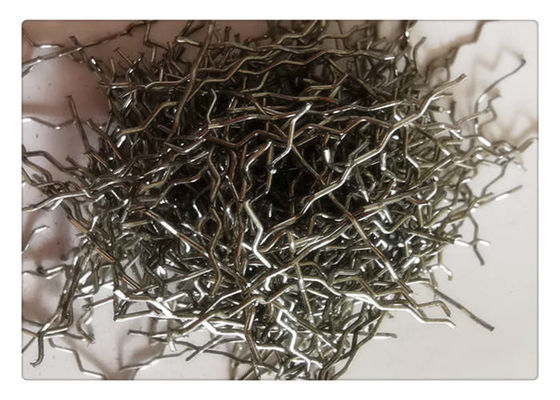 304 Wire Waved 1100mpa Stainless Steel Fiber With Flexural Strength For Road Pavement